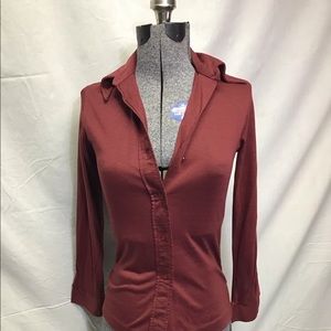 Vintage Stuffed Shirt 1960s point collar blouse